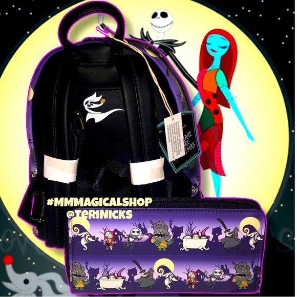 Loungefly | Bags | Loungefly Disney Nbc Halloween Line Mini Backpack ...